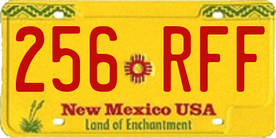 NM license plate 256RFF