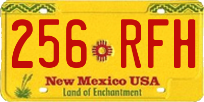 NM license plate 256RFH
