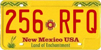 NM license plate 256RFQ
