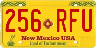 NM license plate 256RFU