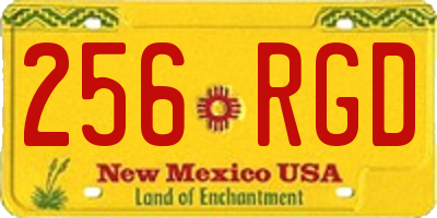 NM license plate 256RGD