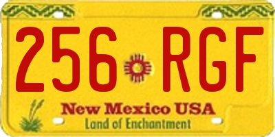 NM license plate 256RGF