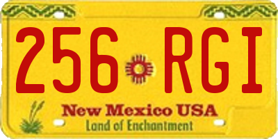 NM license plate 256RGI