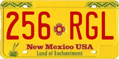 NM license plate 256RGL