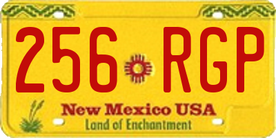 NM license plate 256RGP