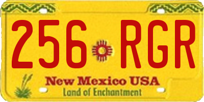 NM license plate 256RGR