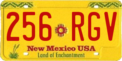 NM license plate 256RGV