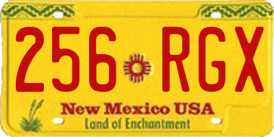 NM license plate 256RGX