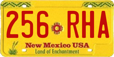 NM license plate 256RHA
