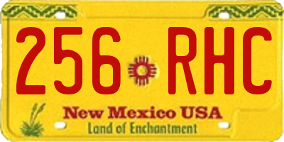 NM license plate 256RHC