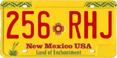 NM license plate 256RHJ