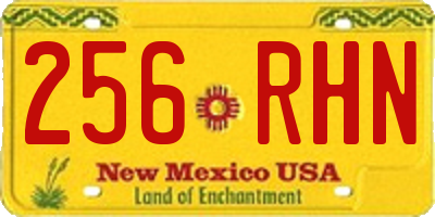 NM license plate 256RHN