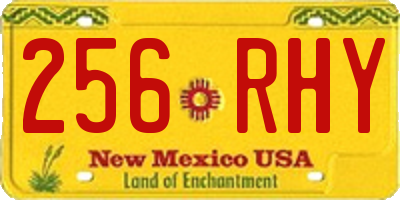 NM license plate 256RHY