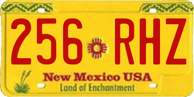 NM license plate 256RHZ