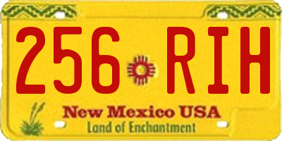 NM license plate 256RIH