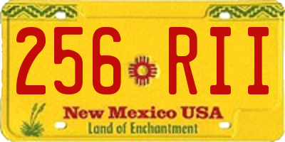 NM license plate 256RII