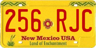 NM license plate 256RJC