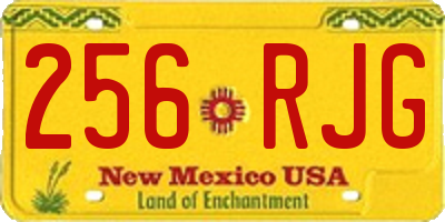 NM license plate 256RJG