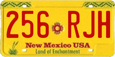 NM license plate 256RJH