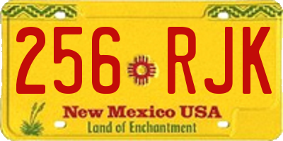 NM license plate 256RJK