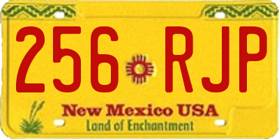 NM license plate 256RJP