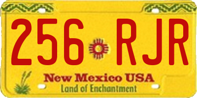 NM license plate 256RJR