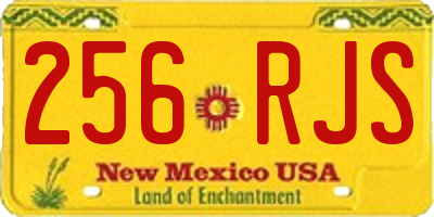 NM license plate 256RJS