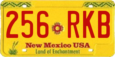 NM license plate 256RKB