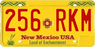 NM license plate 256RKM
