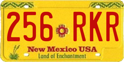 NM license plate 256RKR