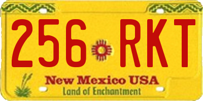 NM license plate 256RKT