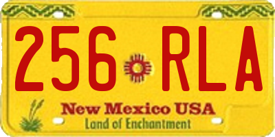 NM license plate 256RLA
