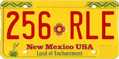 NM license plate 256RLE