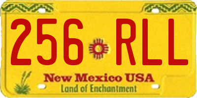 NM license plate 256RLL