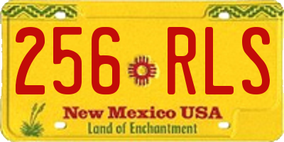NM license plate 256RLS