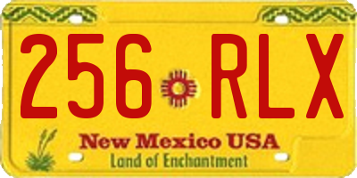 NM license plate 256RLX
