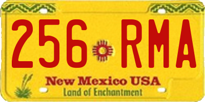 NM license plate 256RMA