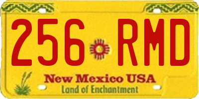 NM license plate 256RMD