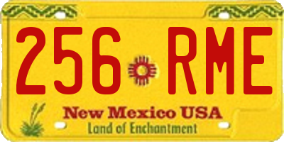 NM license plate 256RME