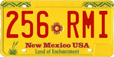 NM license plate 256RMI