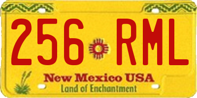 NM license plate 256RML