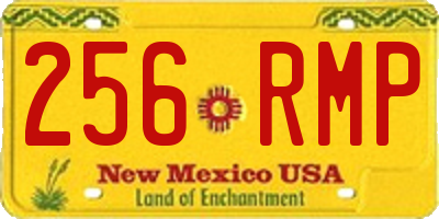 NM license plate 256RMP