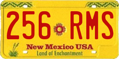 NM license plate 256RMS