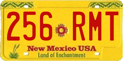 NM license plate 256RMT