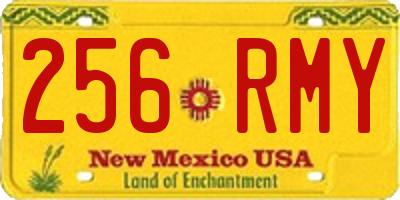 NM license plate 256RMY