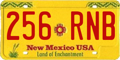 NM license plate 256RNB