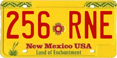 NM license plate 256RNE