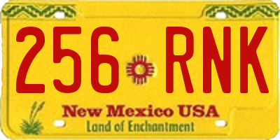 NM license plate 256RNK