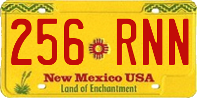 NM license plate 256RNN