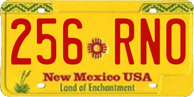NM license plate 256RNO
